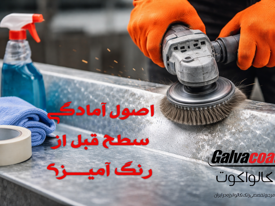 آمادهسازی سطح فلز گالوانیزه قبل از رنگآمیزی برای افزایش چسبندگی رنگ